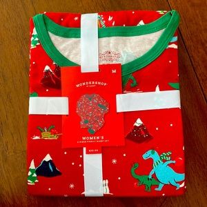 Dinosaur Christmas Pajamas Women’s Medium